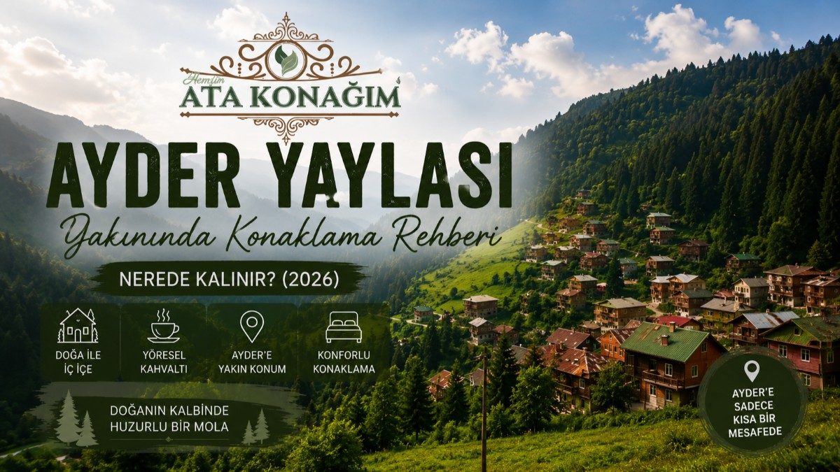 Ayder Yaylası Yakınında Konaklama Rehberi (2026) | Nerede Kalınır?