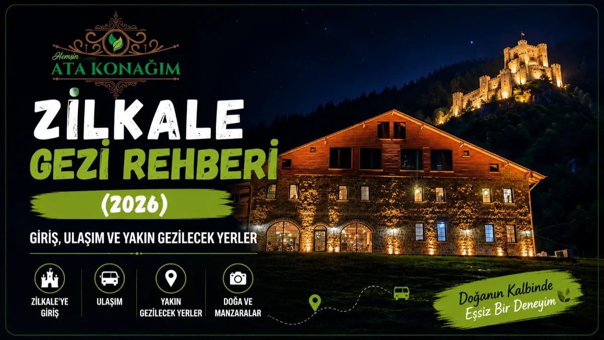 Rize Çamlıhemşin Zilkale gezi rehberi ve Fırtına Vadisi manzarası
