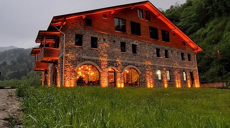 Hemsin Ata Konagim room interior view, Çamlıhemşin, Rize