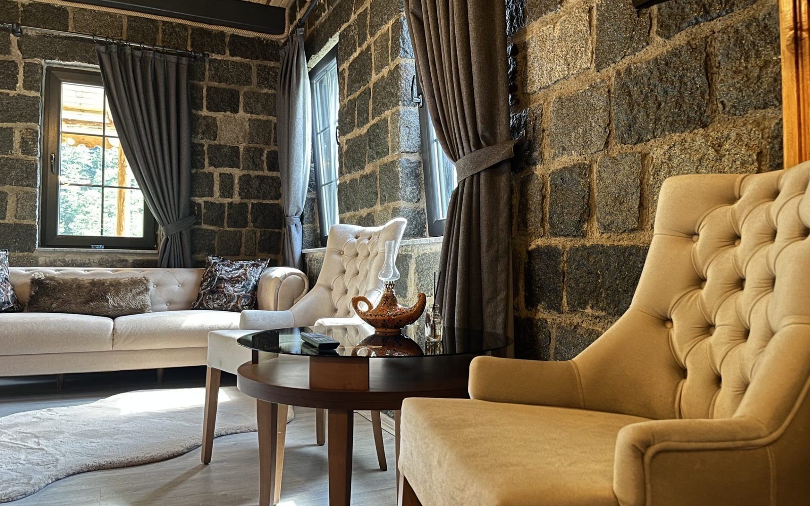Interior view of suite room number 104, Çamlıhemşin, Rize.
